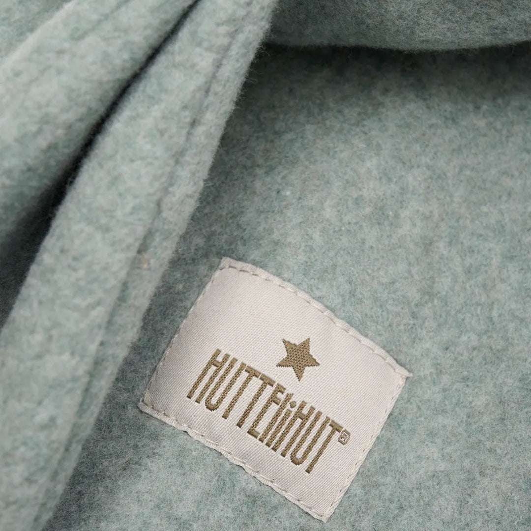 HUTTEliHUT Balaklava Bomullsfleece med Kaninører – Lily Pad Melange for barn - Brobrobrille