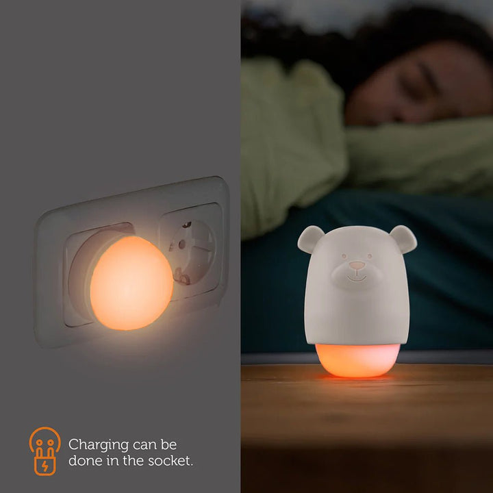 Zazu Nattlampe Benny the Bear – Sage for barn - Brobrobrille
