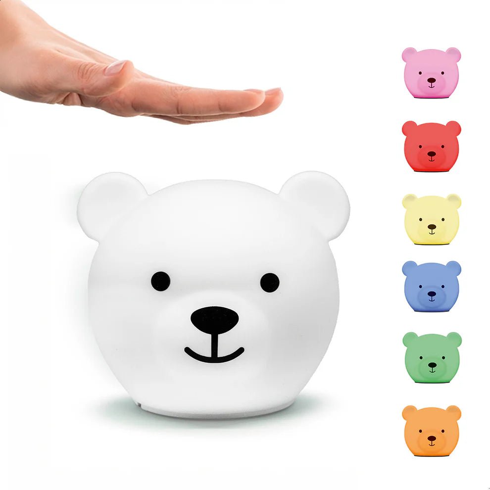 Zazu Nattlampe Bor Bjørn – Hvit for barn - Brobrobrille