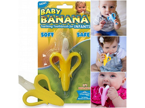 Baby Banana (biteleke og tannbørste)